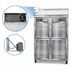 Thumbnail image #3 for Continental Refrigerator 2FSNSSGDHD Two-Section Shallow Depth Glass Half-Door Display Freezer