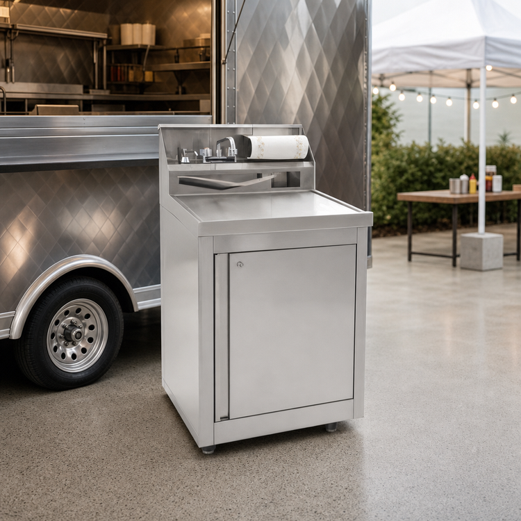 Product image #3 for Eagle Group PHS-A-H Portable Self-Contained Hand Sink with Enclosed Cabinet