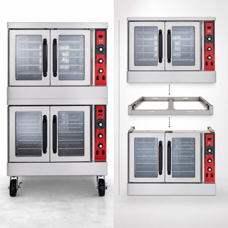 Product image #4 for Vulcan SG44 Full-Size Double-Deck Gas Convection Oven, 5-Pan Capacity per Section