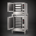 Thumbnail image #3 for SteamChef 3 & 6 Double-Stacked Boilerless Gas Convection Steamer with Stand