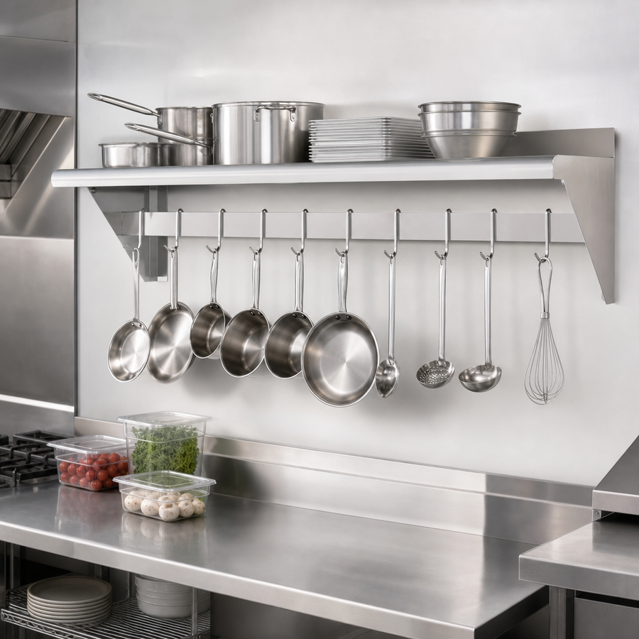 Integrated Pot Rack
