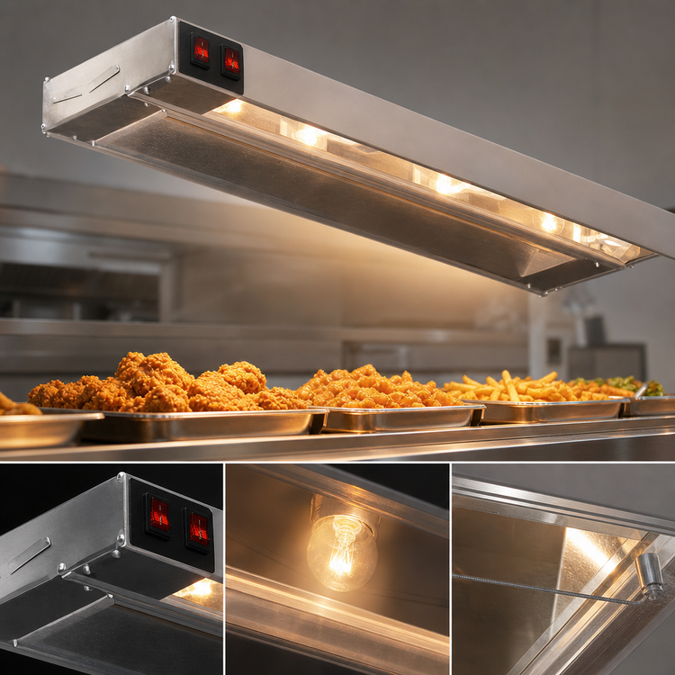 Product image #3 for Eagle RedHots 66-Inch Single Rod-Type High-Watt Lighted Strip Heat Lamp with Remote, 120V