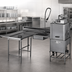 Thumbnail image #3 for Eagle Group Soiled Island Dish Table with Landing Shelf and Pre-Rinse Sink, Left-to-Right