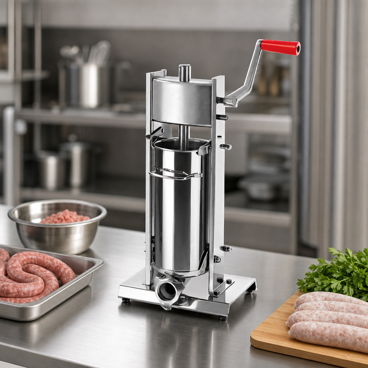 Product image #3 for Elite Series Stainless Steel Manual Vertical Two-Speed Gear-Driven Sausage Stuffer, 5 kg / 11 lb. Capacity