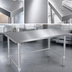 Thumbnail image #3 for John Boos Stallion 60-Inch x 24-Inch 14-Gauge Stainless Steel Flat Top Work Table with Galvanized Base