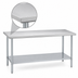Thumbnail image #3 for Duke Manufacturing 72-Inch x 24-Inch 16-Gauge Stainless Steel Flat Top Work Table with Undershelf