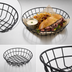 Thumbnail image #3 for 12-Inch Round Black Wire Serving Basket