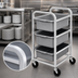 Thumbnail image #4 for Single-Section Aluminum 3-Level End-Load Bus Box Cart