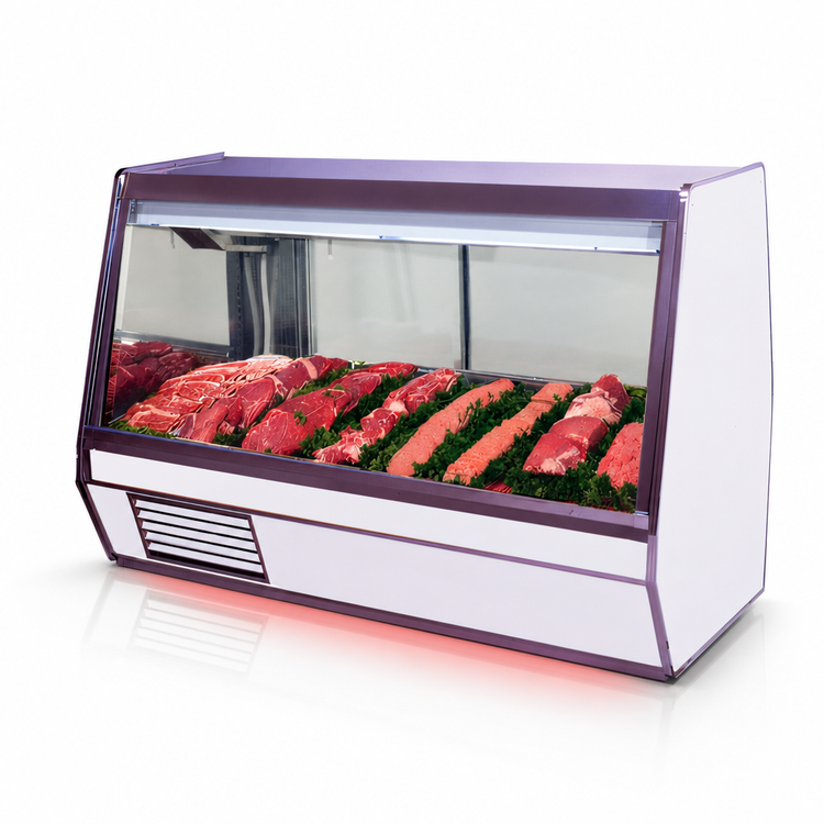Product image #3 for Howard-McCray 32E Series 74-Inch Self-Contained Single Duty Red Meat Service Case with Endless Design and LED Lighting