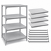 Thumbnail image #4 for Cambro Camshelving Premium 24 x 24-Inch Solid Shelf Kit with 4 Shelf Plates, Speckled Gray