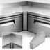 Thumbnail image #4 for BK Resources Underbar Corner Filler for (2) 21-Inch Units, 15° Inside/Rear Angle, 18-Gauge Stainless Steel, 4-Inch Riser