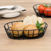 Thumbnail image #3 for American Metalcraft Oval Mesh Serving Basket, 9 x 6 x 2-1/2 Inches, Black Wrought Iron