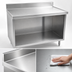 Thumbnail image #3 for Eagle Spec-Master Marine Series Underbar Work Table with Open Front Cabinet Base and 4-1/2 Inch Backsplash, 96 Inch x 30 Inch