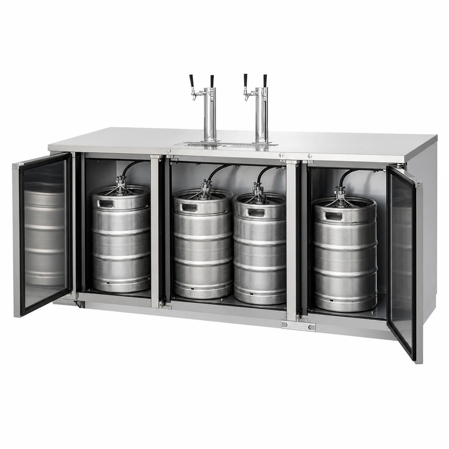 Four Half-Barrel Keg Capacity