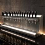 Thumbnail image #3 for Perlick Corporation 4076BK16 48-Inch 16-Faucet Wall-Mount Glycol-Cooled Modular Draft Beer Dispensing Tower