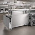 Thumbnail image #3 for Randell RCL-70.5 Modular Chef Service Counter Left Section with Plate Storage Cabinet, Double Overshelf, and Wing Wall