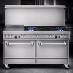 Thumbnail image #3 for Southbend (Middleby) Ultimate 4602AD-4T 60-Inch Gas Combination Range with 2 Open Burners, 48-Inch Thermostatic Griddle and Dual Ovens