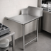 Thumbnail image #3 for BK Resources 48-Inch Straight Clean Dish Table with 10-Inch Backsplash, Left-to-Right, Stainless Steel