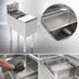 Thumbnail image #4 for Perlick Top Shelf 12-Inch Underbar Prep Sink with Stainless Steel Bowl and Removable Cutting Board