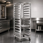 Thumbnail image #3 for Channel Manufacturing 404S-OR Single-Section No-Lift Stainless Steel End-Load Bun Pan Rack, 10-Pan Capacity