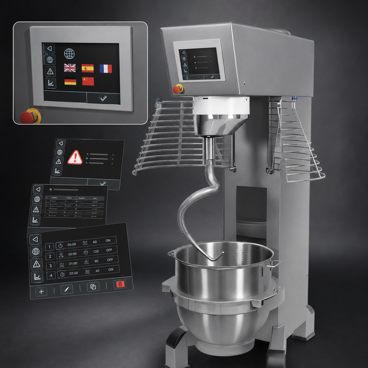 Product image #3 for Varimixer ERGO 100 Qt Floor Model Heavy-Duty Planetary Mixer with IP54 Touchscreen, 208V 3-Phase