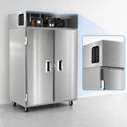 Thumbnail image #3 for Delfield 6151XL-S Two-Section 41.5 Cu. Ft. Reach-In Freezer with Solid Hinged Doors and Top-Mounted Self-Contained Refrigeration