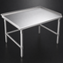 Thumbnail image #3 for John Boos Stainless Steel Equipment Stand, 48 in. W x 36 in. D x 24 in. H, 16-Gauge Top with Upturned Back and Sides