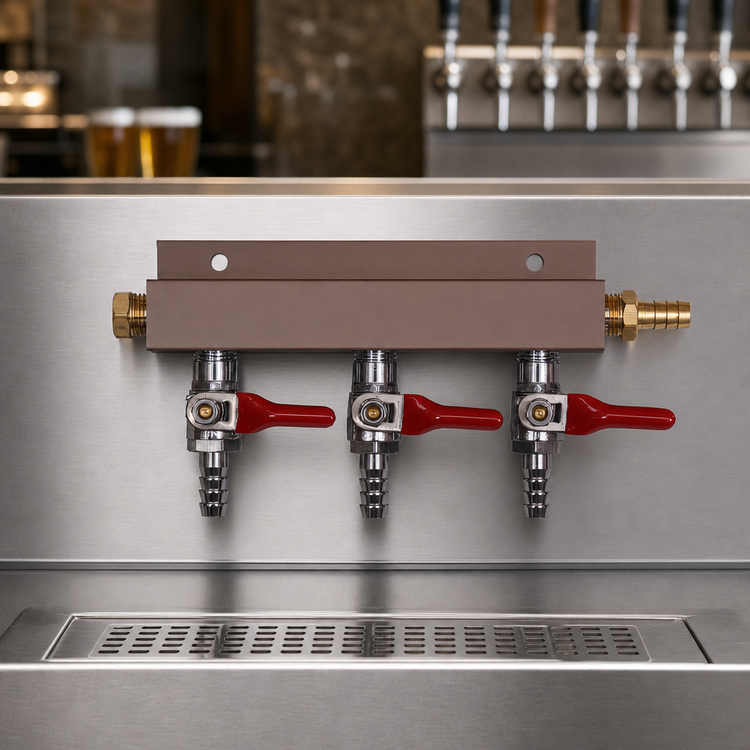 Product image #3 for Glastender Three-Product Gas Manifold Kit for Beer Dispensers