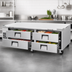 Thumbnail image #3 for Everest Refrigeration Two-Section Four-Drawer Chef Base Refrigerator, 84-Inch Wide, Self-Contained Side-Mounted Refrigeration