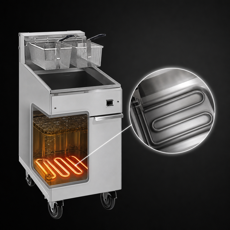 Product image #3 for Imperial 75 lb. Electric Floor Model Fryer with Immersed Elements