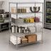 Thumbnail image #3 for Winco VCS-1848 18 x 48 x 72 Inch 4-Tier Chrome-Plated Wire Shelving Set