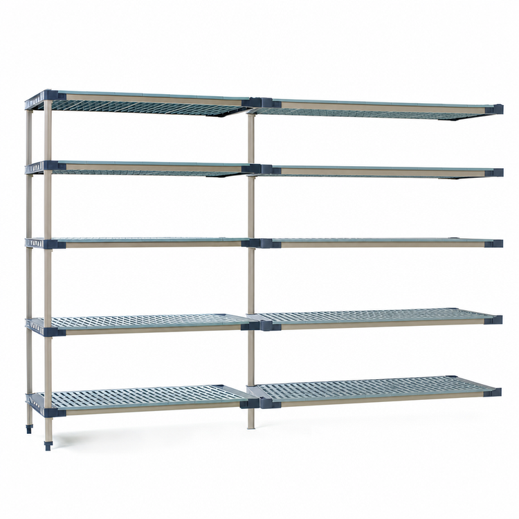 Product image #3 for MetroMax 4 5-Shelf All-Polymer Add-On Shelving Unit, 60W x 21D x 74H