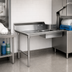 Thumbnail image #3 for CMA Dishmachines SR-26 Straight Soiled Dish Table with Pre-Rinse Sink, Right-to-Left Operation