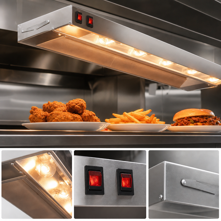 Product image #3 for Eagle RedHots 108-Inch Single Rod-Type Lighted Strip Heat Lamp, 208V