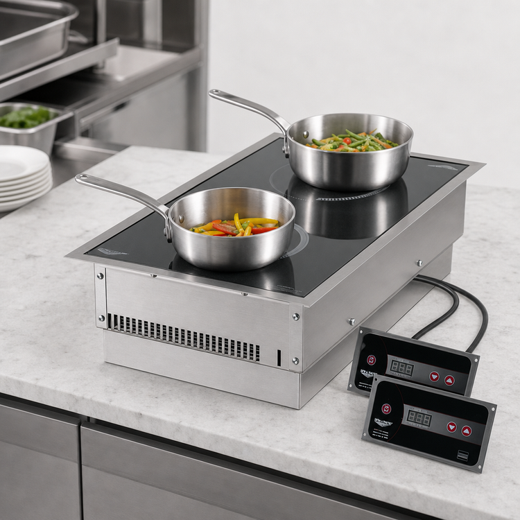 Product image #3 for Vollrath Ultra Series 2-Burner Front-to-Back Drop-In Induction Range
