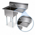Thumbnail image #3 for John Boos E-Series 1-Compartment Sink with Right Drainboard, 16 x 20 x 12-Inch Bowl