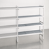 Thumbnail image #3 for Fermostock 4-Tier Polymer Shelving Expansion Kit, 66 Inch H x 59 Inch W x 14 Inch D