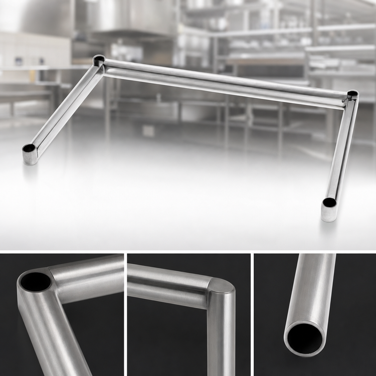 Product image #3 for Eagle Group 3-Sided Stainless Steel Channel Frame, 72" W x 36" D