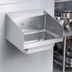 Thumbnail image #3 for Vollrath 1410CS Wall-Mounted Hand Sink with Splash Guard Sides and Strainer, 17 x 15 Inches