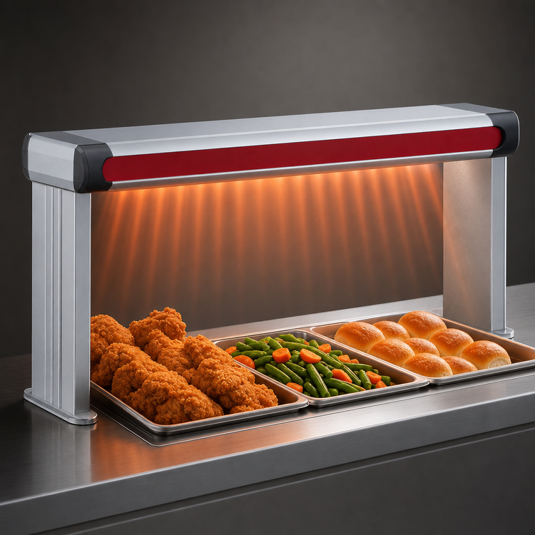 Product image #3 for Hatco Glo-Ray Designer Single Unlighted Strip Heater, 57-1/2-Inch Wide, 1250-Watt, Aluminum