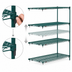 Thumbnail image #4 for Super Erecta Super Adjustable Add-On Wire Shelving Unit, 42 x 24 x 63 Inches, 4 Shelves, Metroseal 3 Epoxy-Coated