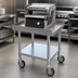 Thumbnail image #3 for Equipment Stand for TM105 Ventura Flex, 24 x 24 Inch Stainless Steel Top with Galvanized Undershelf