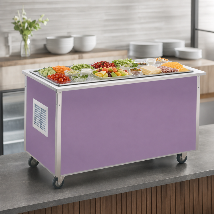 Product image #3 for Vollrath 4-Series Signature Server Stainless Steel Countertop Frost Top Station, 46 x 28 x 27 Inches