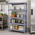 Thumbnail image #3 for Millenia 30 x 21 x 50 Inch 4-Shelf Solid Polymer Starter Shelving Unit, Gray