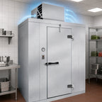 Thumbnail image #3 for Kolpak Polar-Pak P7-0808-CT Indoor Walk-In Cooler, Nominal 8' x 8', Top-Mounted Self-Contained Refrigeration, Galvalume, With Floor