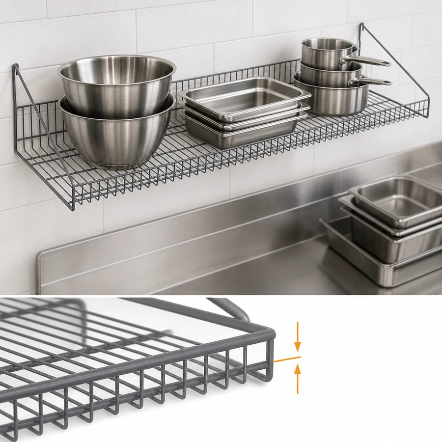 Built-In Front Retaining Edge