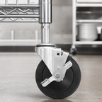 Thumbnail image #4 for Olympic J5B 5-Inch Stem Swivel-Brake Caster with Resilient Rubber Tread, 200-lb Capacity Case of 8