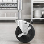 Thumbnail image #4 for Olympic J5B 5-Inch Stem Swivel-Brake Caster with Resilient Rubber Tread, 200-lb Capacity