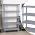 Thumbnail image #3 for Quantum Millenia 5-Shelf Solid Polymer Shelving Starter Unit with Dunnage Stand, 60W x 21D x 74H, Gray