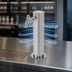 Thumbnail image #3 for Perlick Corporation EA2100-1-2 Air-Cooled Single-Faucet Countertop Draft Beer Tower, Polished Chrome